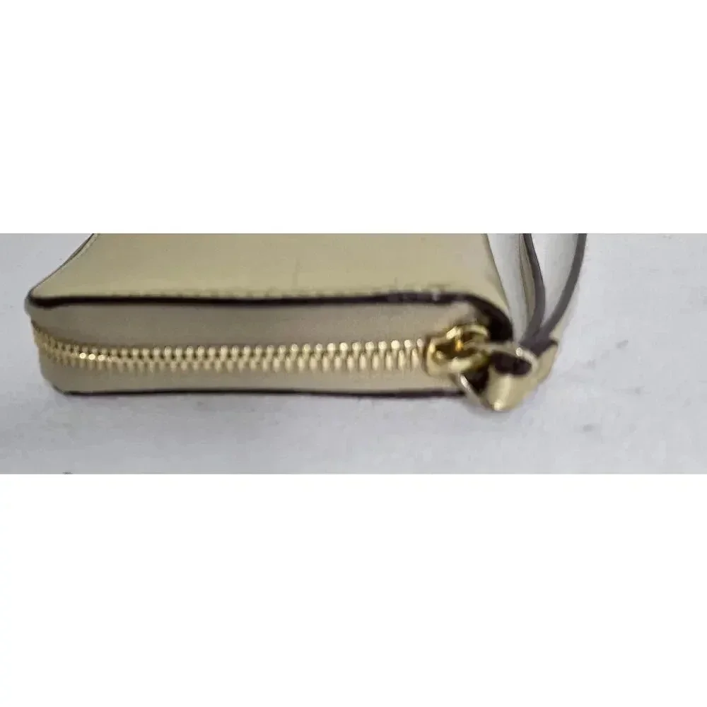 Kate Spade New York Talk Is Chic WALLET Gold Saffiano Wristlet Wallet